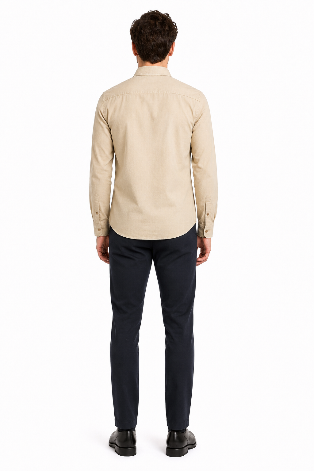 Men’s Premium Cotton Full Sleeve Formal Office Shirt – Beige