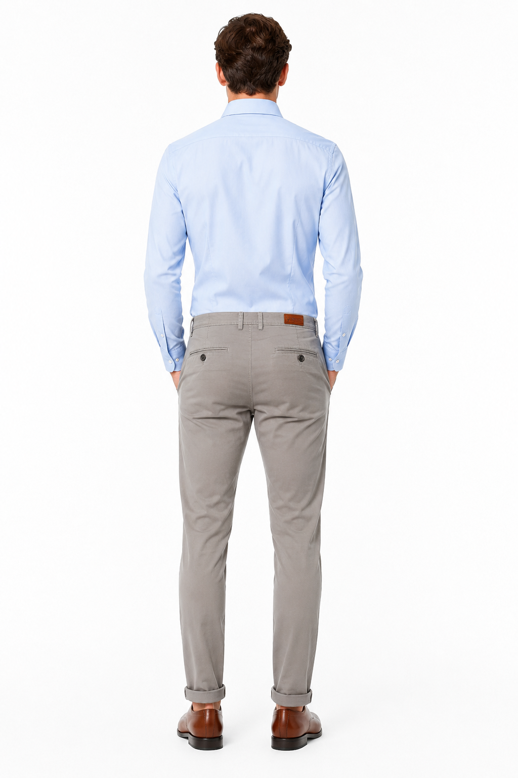 Men’s Premium Stretch Cotton Chinos – Grey