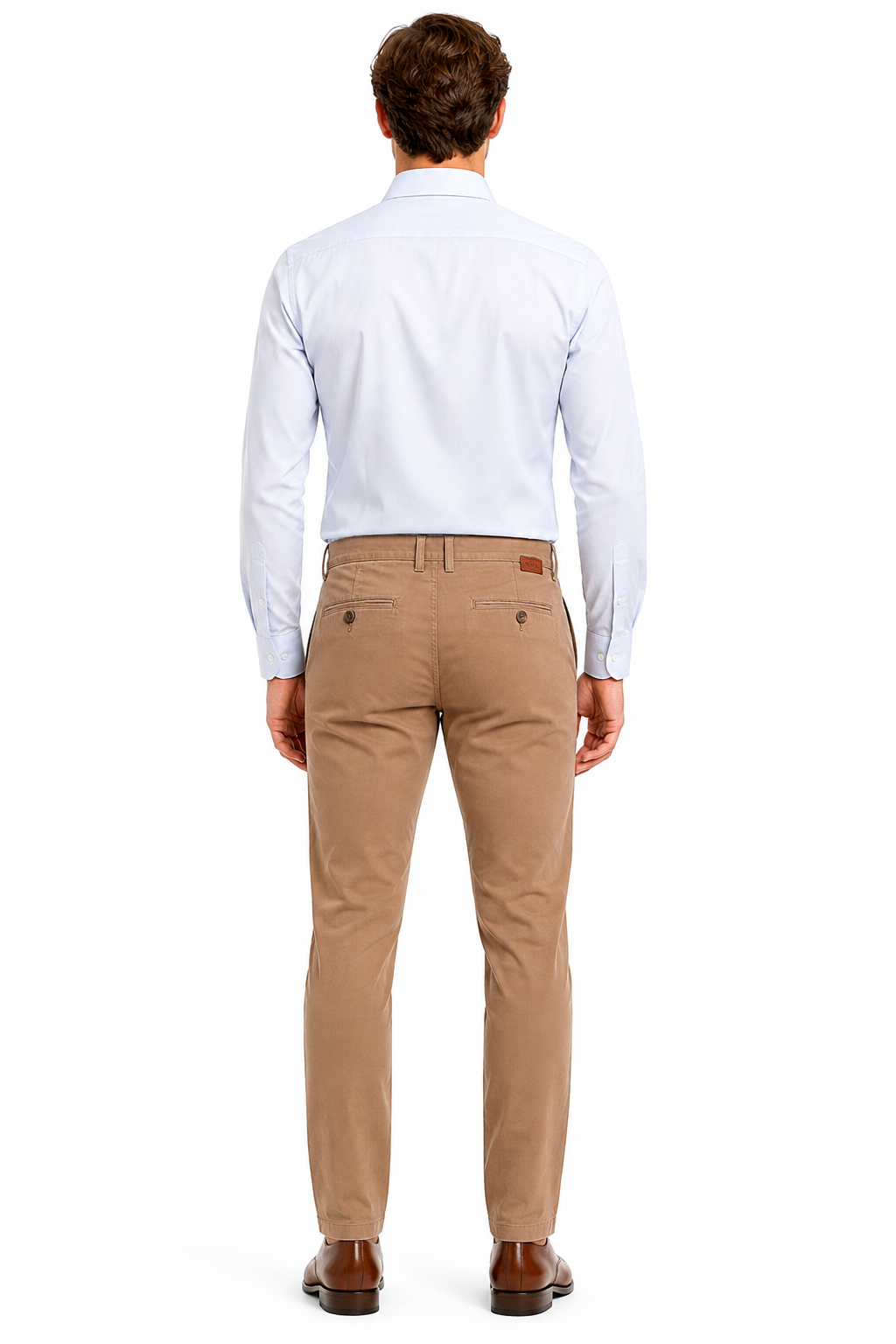 Men’s Premium Stretch Cotton Chinos – Brown