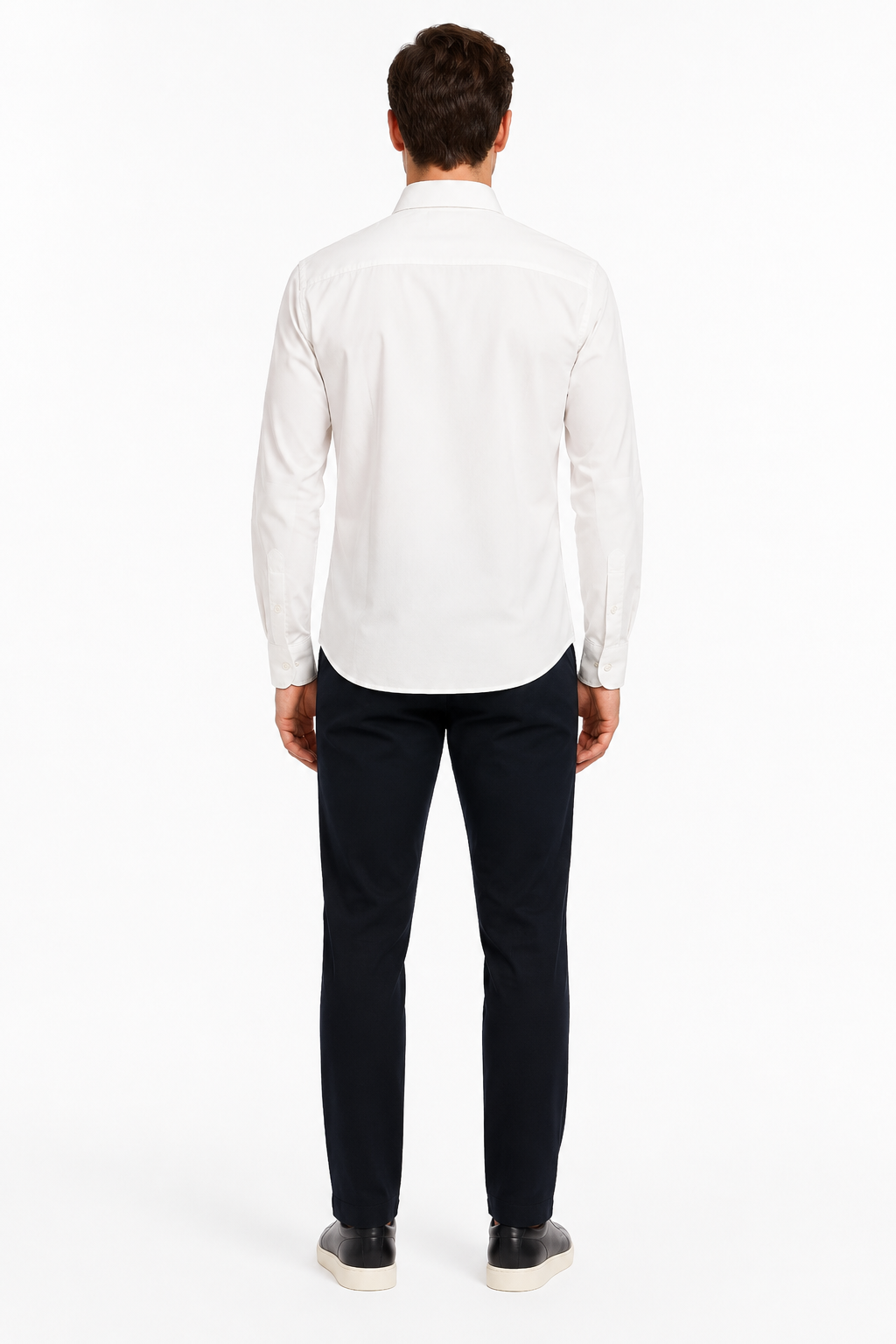 Men’s Premium Cotton Full Sleeve Formal Office Shirt – White