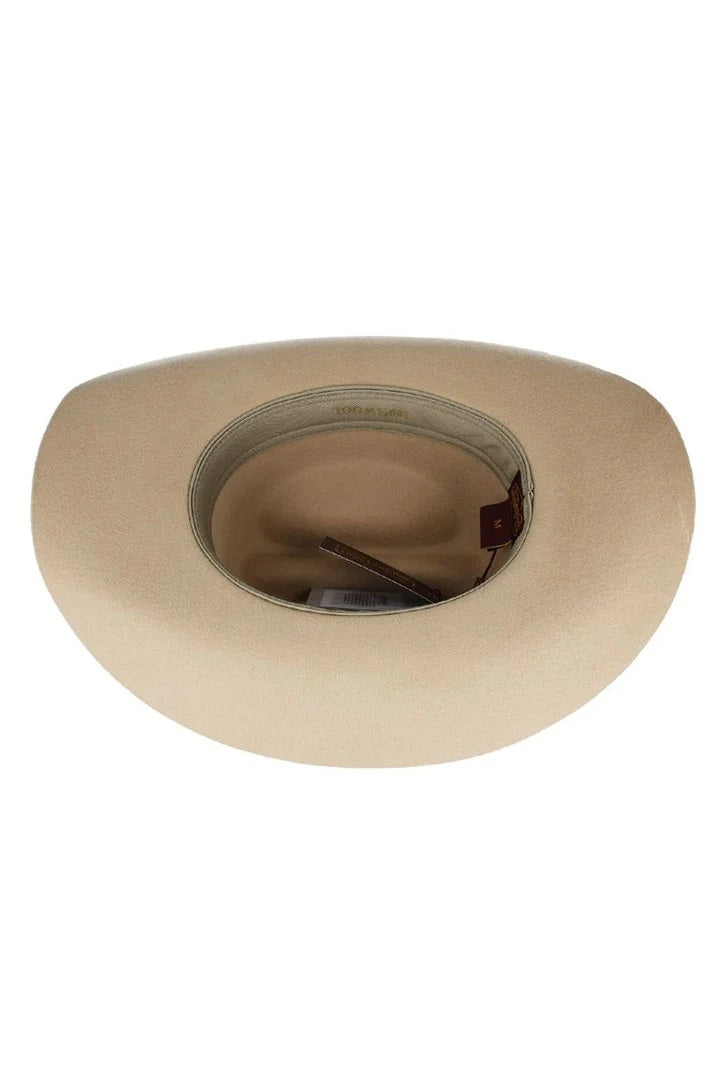 Men’s Gladwin Bond Western Classic Cattleman Pure Wool Cowboy Hat – Tan