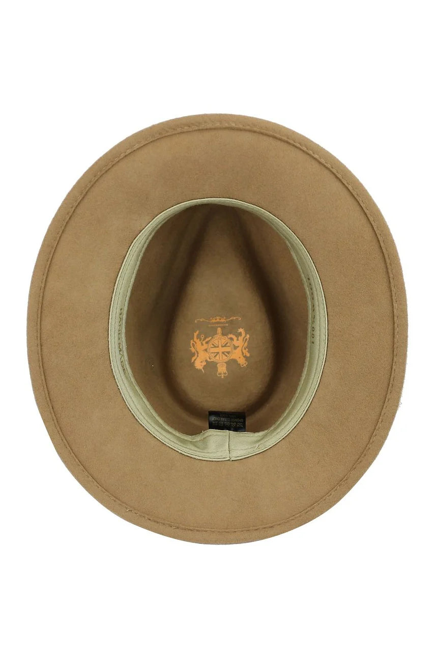 Crushable Fedora 100% Wool Wide Brim Hat