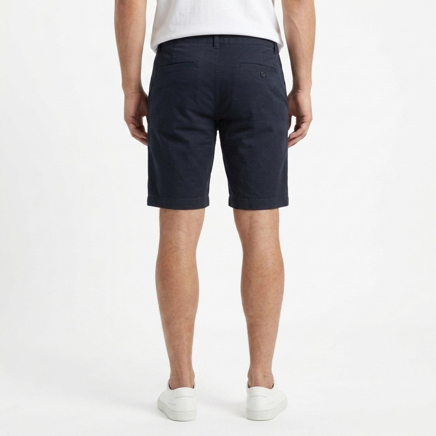 Men’s 100% Cotton Casual Shorts – Breathable, Lightweight Summer Wear with Pocket navy