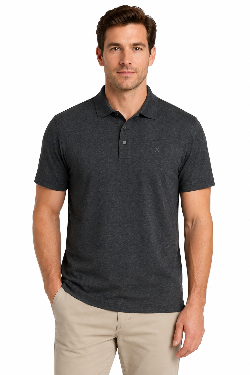 Men’s Premium Polo Shirt – Dark Grey