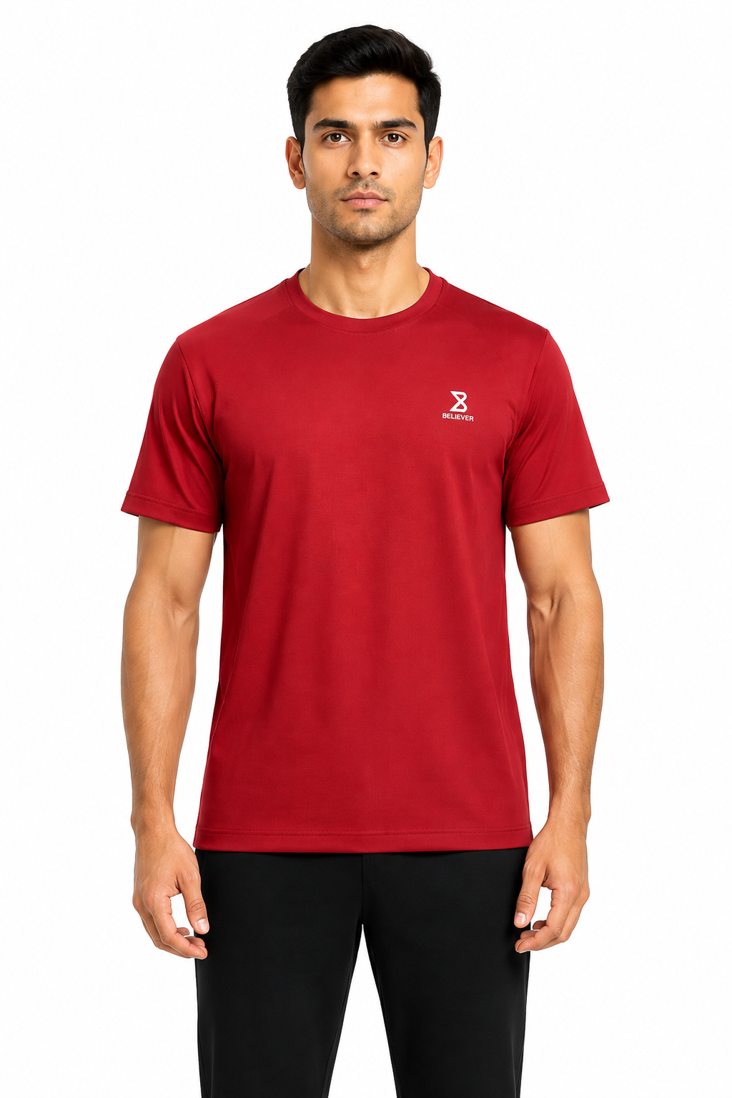 Men’s Premium Round Neck T-Shirt – Maroon