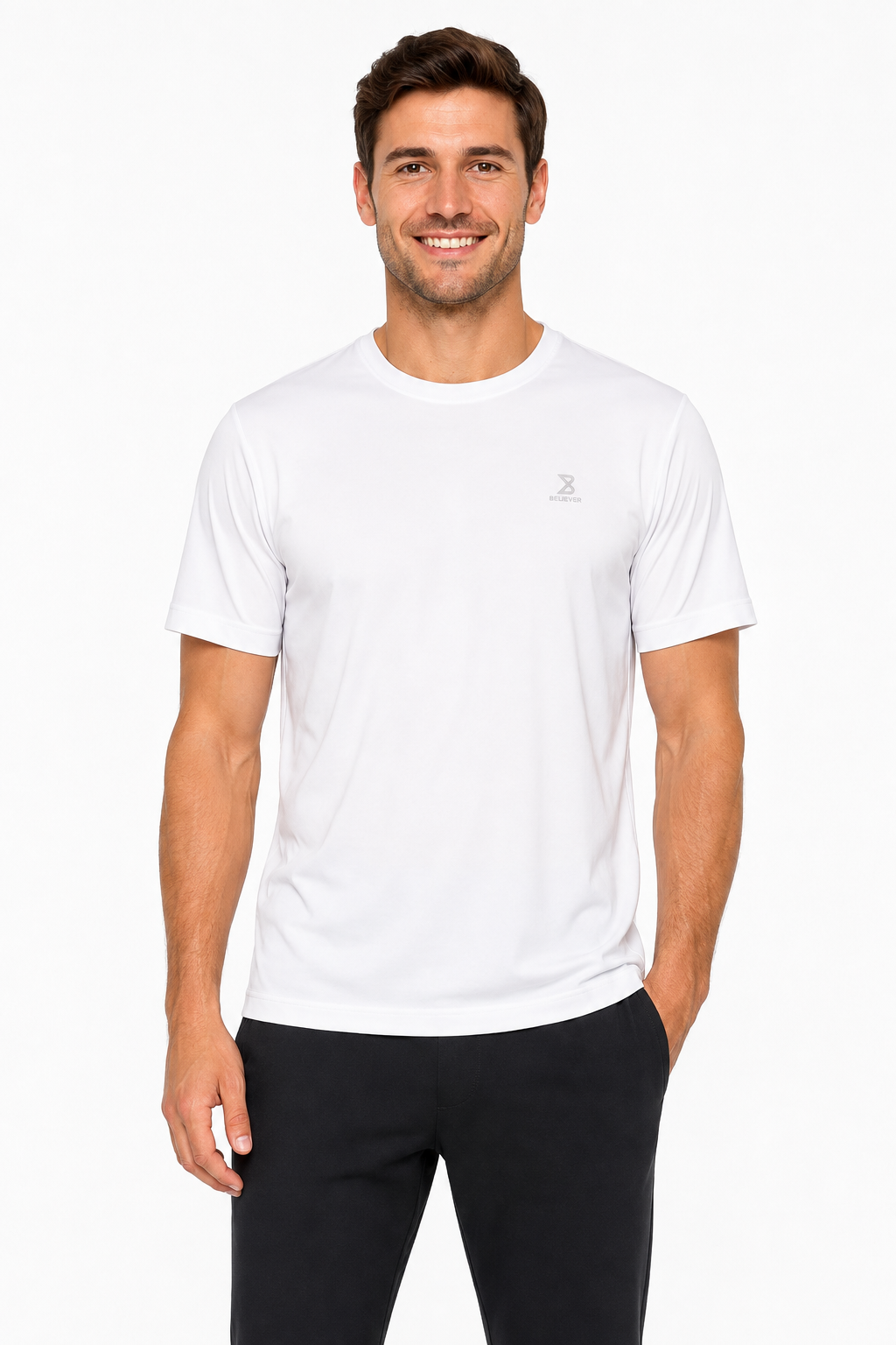 Men’s Premium Round Neck T-Shirt – White