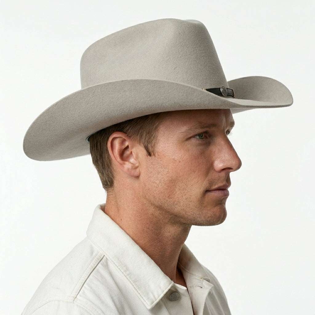 Men’s Gladwin Bond Western Classic Cattleman Pure Wool Cowboy Hat – Sand