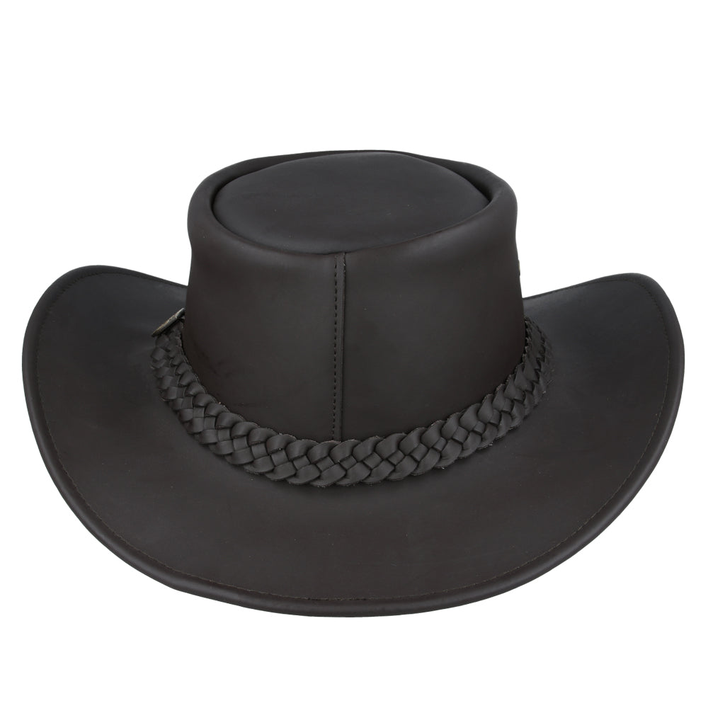 Gladwin Bond Australian Style Buffalo Leather Cowboy Hat – Brown