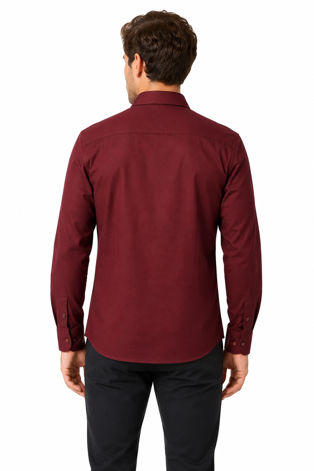 Men’s Premium Cotton Full Sleeve Formal Office Shirt – Maroon