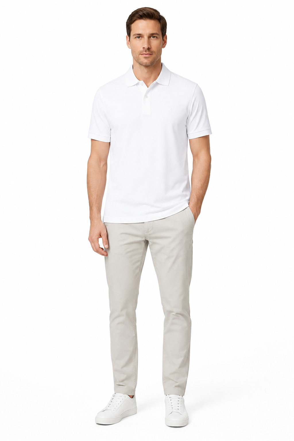 Men’s Premium Polo Shirt – White