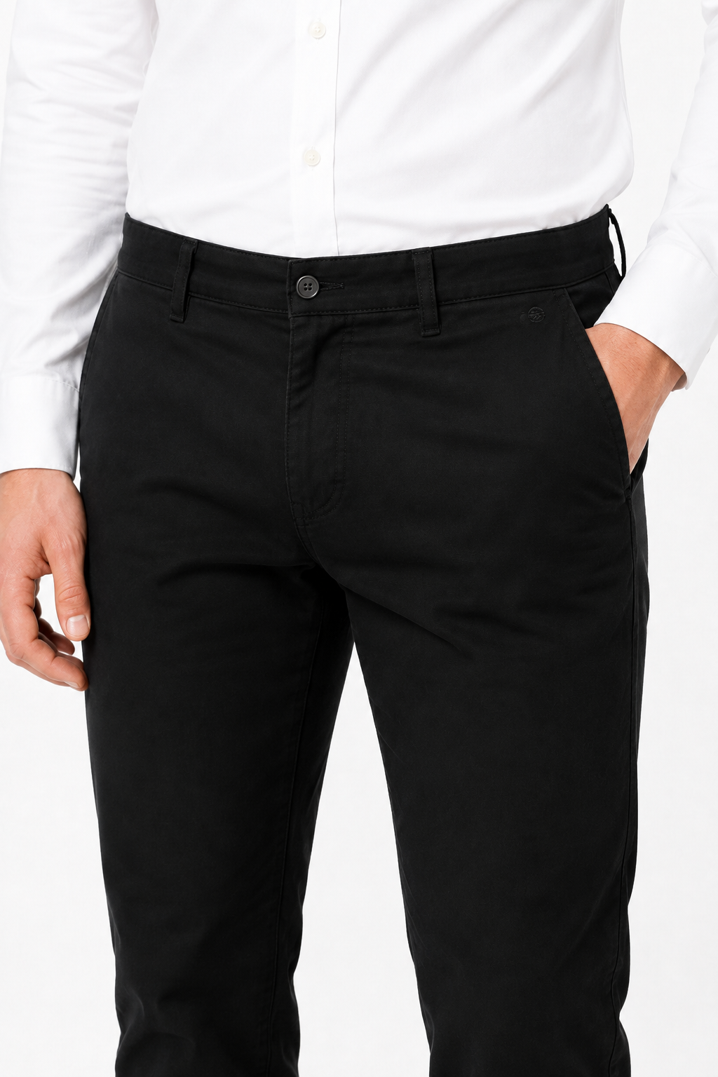Men’s Premium Stretch Cotton Chinos – Black