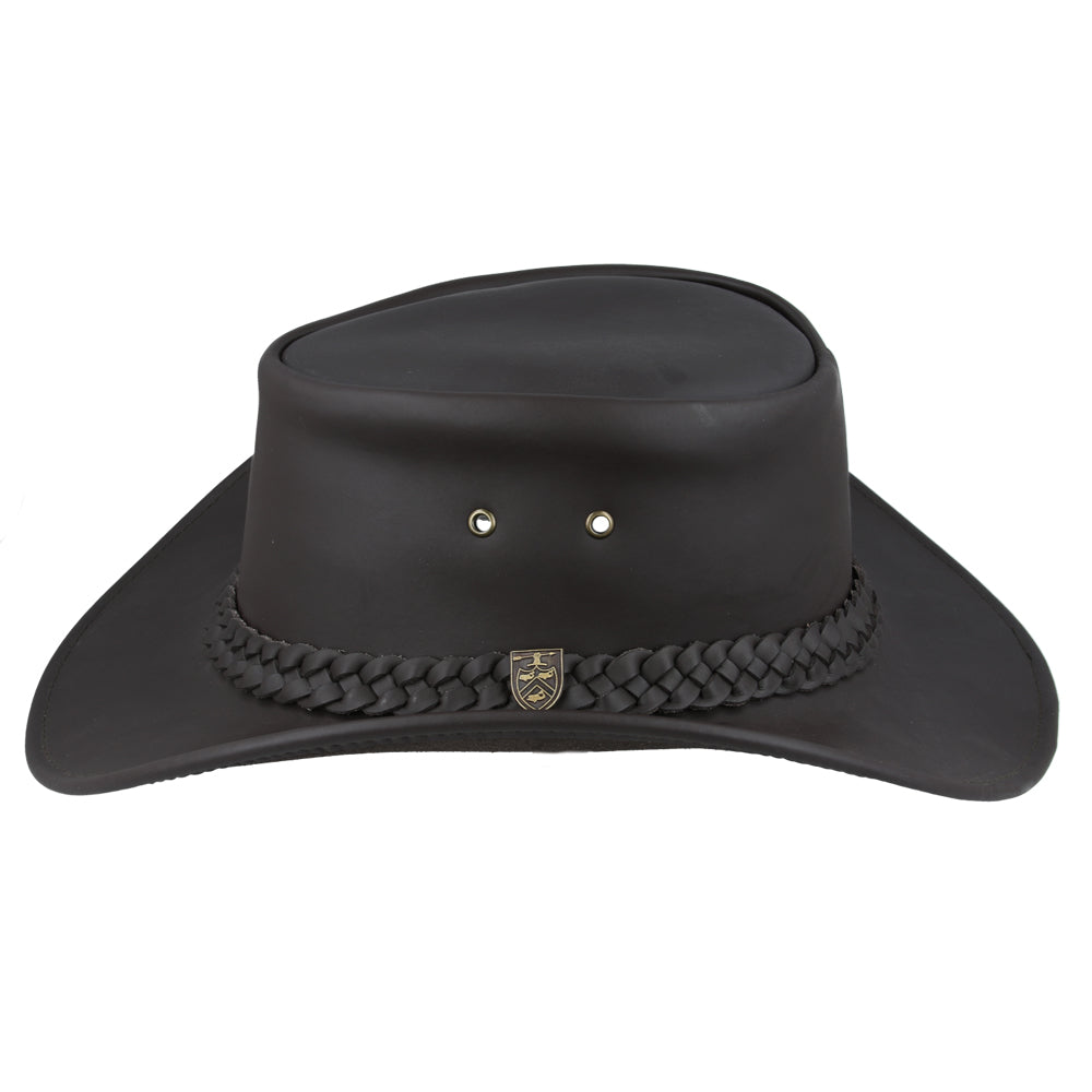 Gladwin Bond Australian Style Buffalo Leather Cowboy Hat – Brown