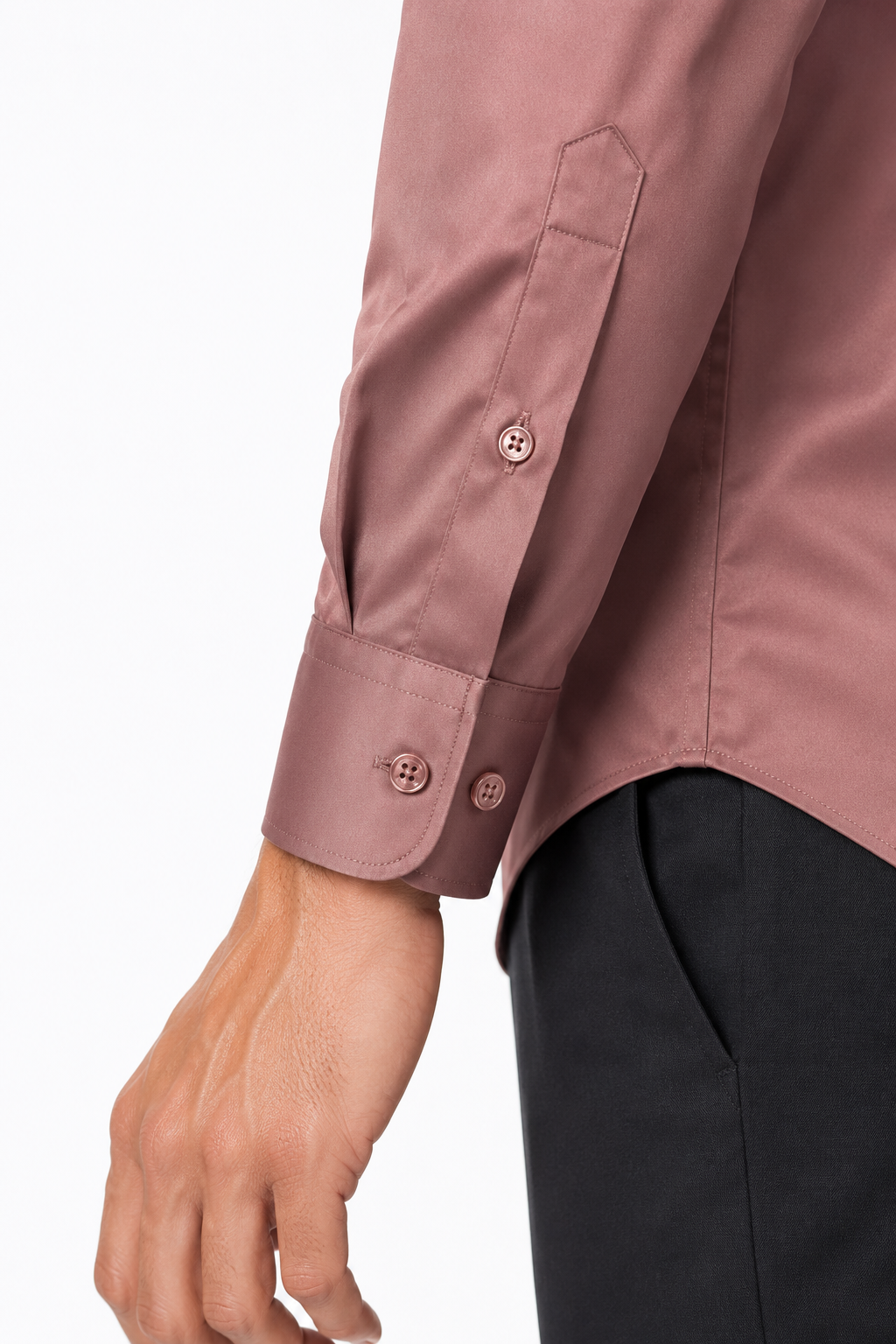 Men’s Premium Full Sleeve Satin Shirt – Pink