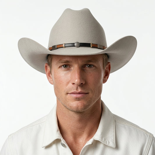 Men’s Gladwin Bond Western Classic Cattleman Pure Wool Cowboy Hat – Sand