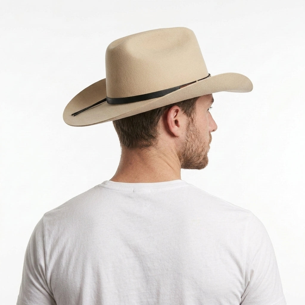 Men’s Gladwin Bond Western Classic Cattleman Pure Wool Cowboy Hat – Tan