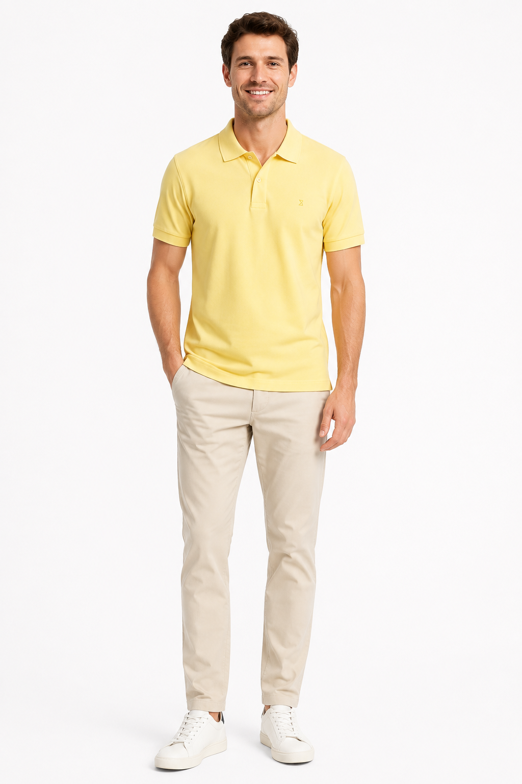 Men’s Premium Polo Shirt – Yellow
