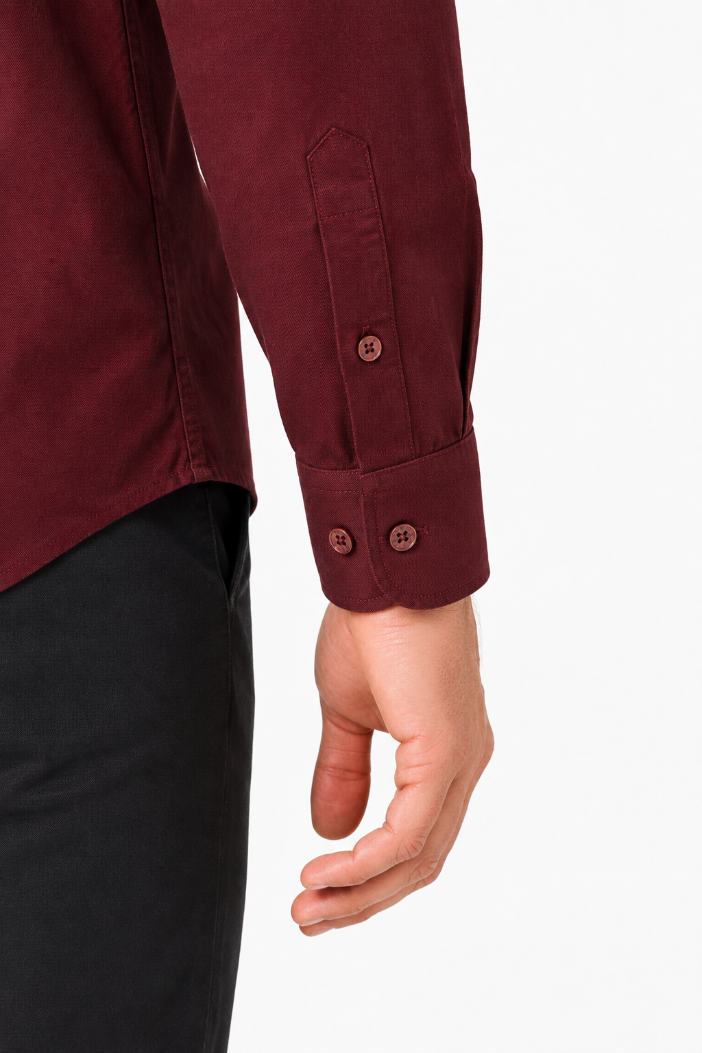 Men’s Premium Cotton Full Sleeve Formal Office Shirt – Maroon