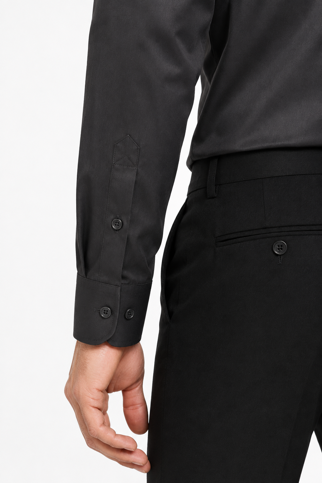 Men’s Premium Full Sleeve Satin Shirt – Charcoal