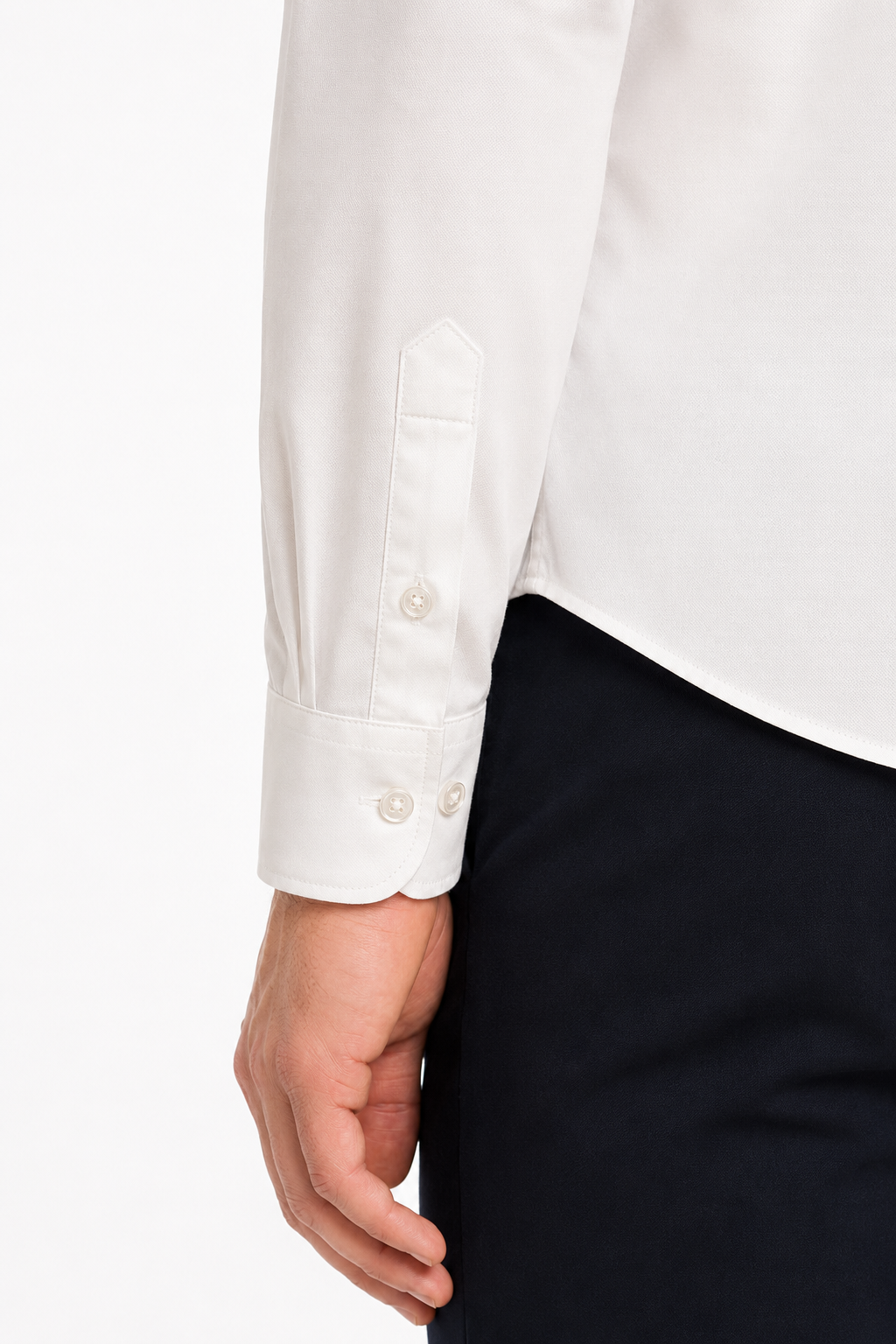 Men’s Premium Cotton Full Sleeve Formal Office Shirt – White