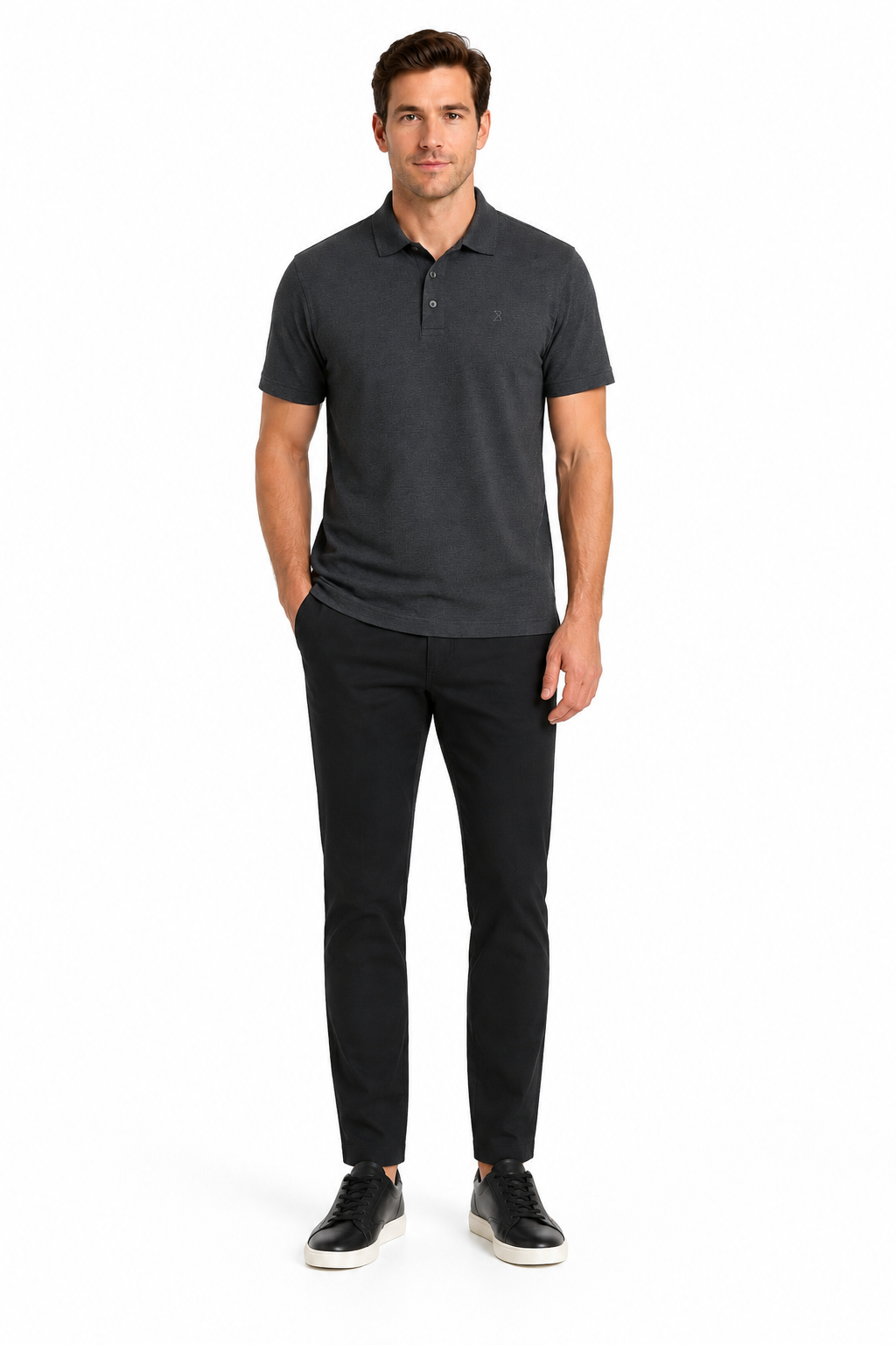 Men’s Premium Polo Shirt – Dark Grey