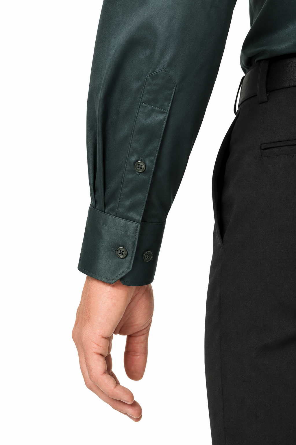 Men’s Premium Full Sleeve Satin Shirt – Green