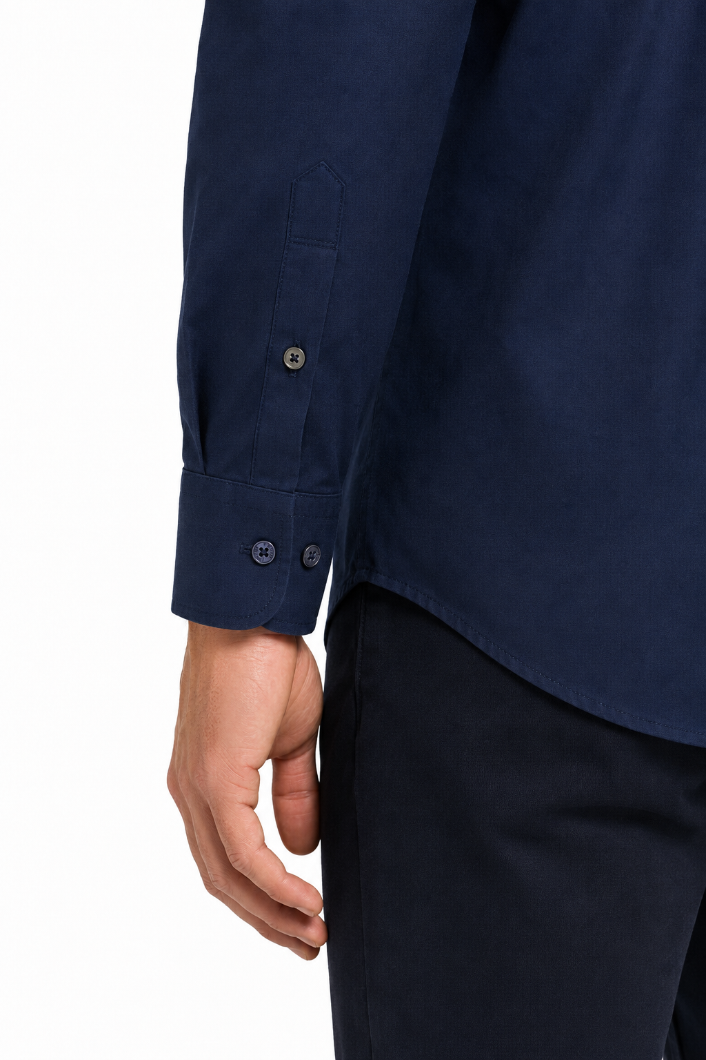 Men’s Premium Cotton Full Sleeve Formal Office Shirt – Navy