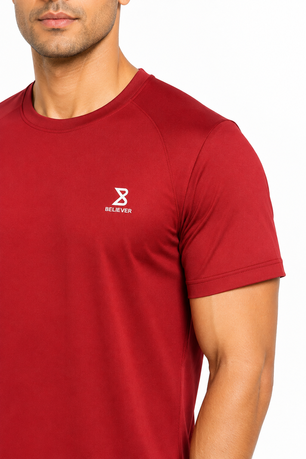 Men’s Premium Round Neck T-Shirt – Maroon