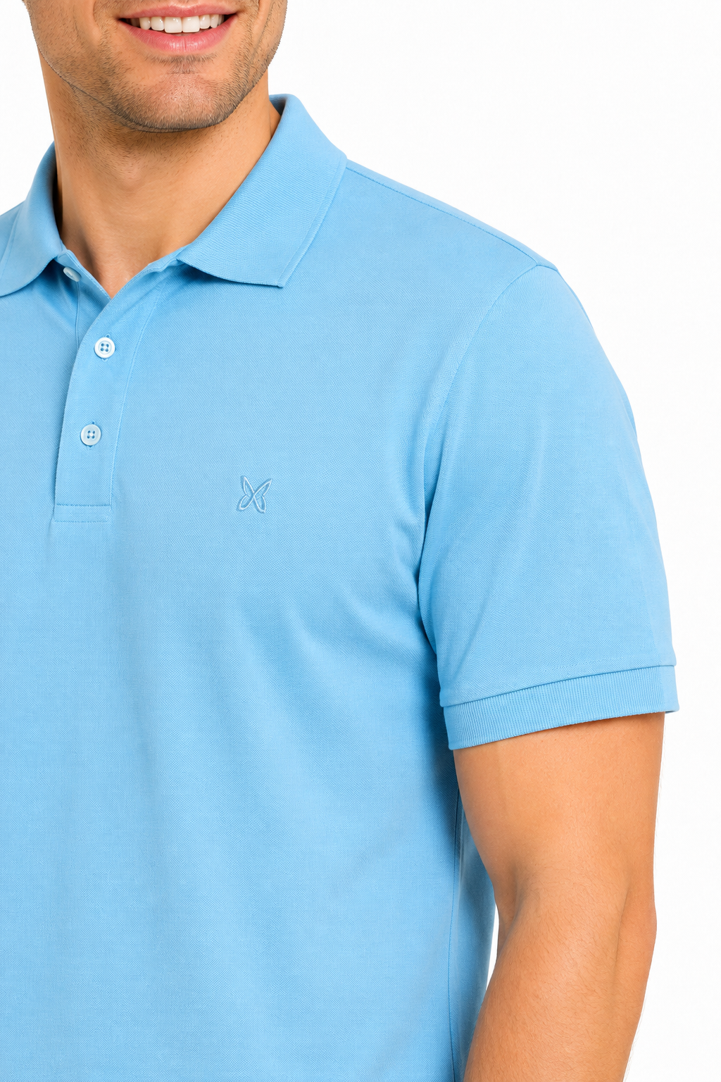 Men’s Premium Polo Shirt – Sky Blue