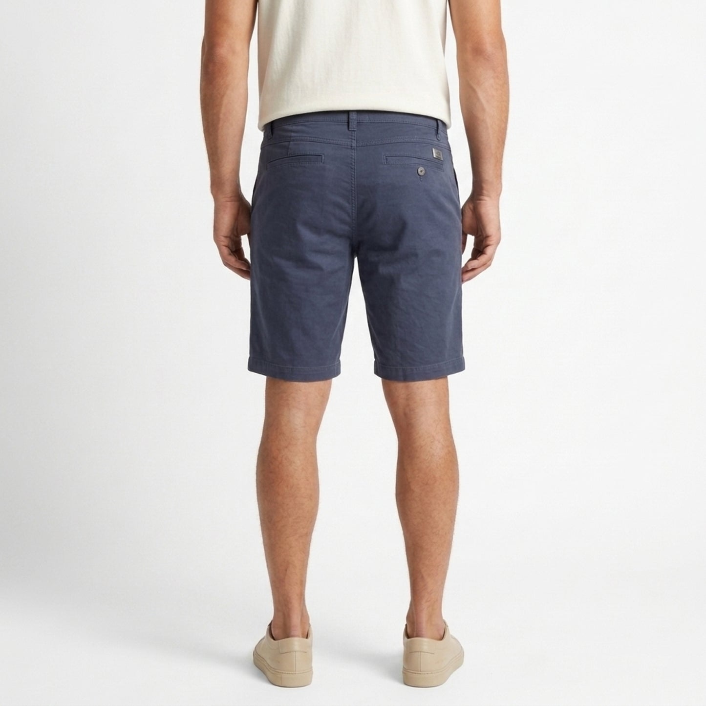 Men’s 100% Cotton Casual Shorts – Breathable, Lightweight Summer Wear with Pocket blue