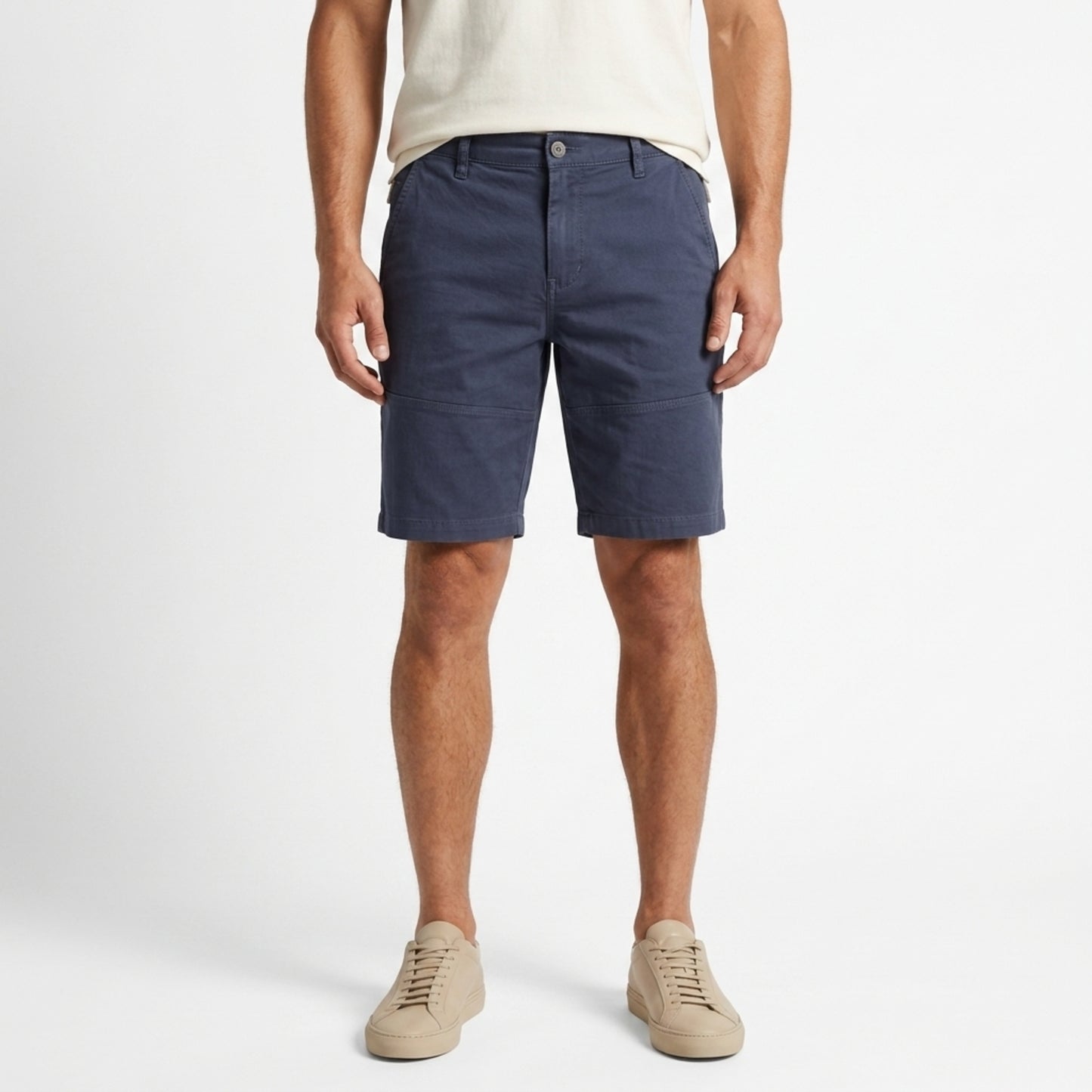 Men’s 100% Cotton Casual Shorts – Breathable, Lightweight Summer Wear with Pocket blue