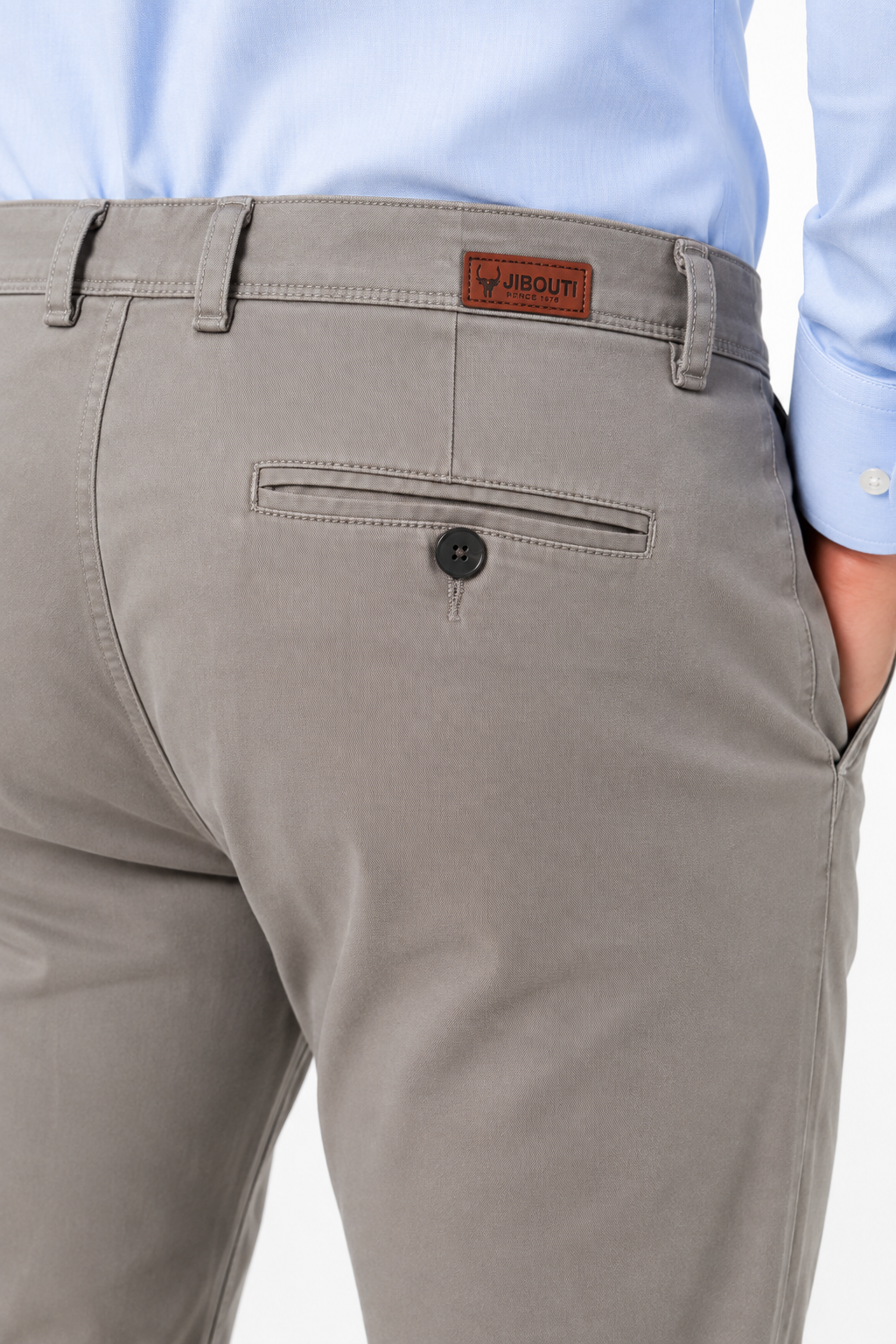 Men’s Premium Stretch Cotton Chinos – Grey