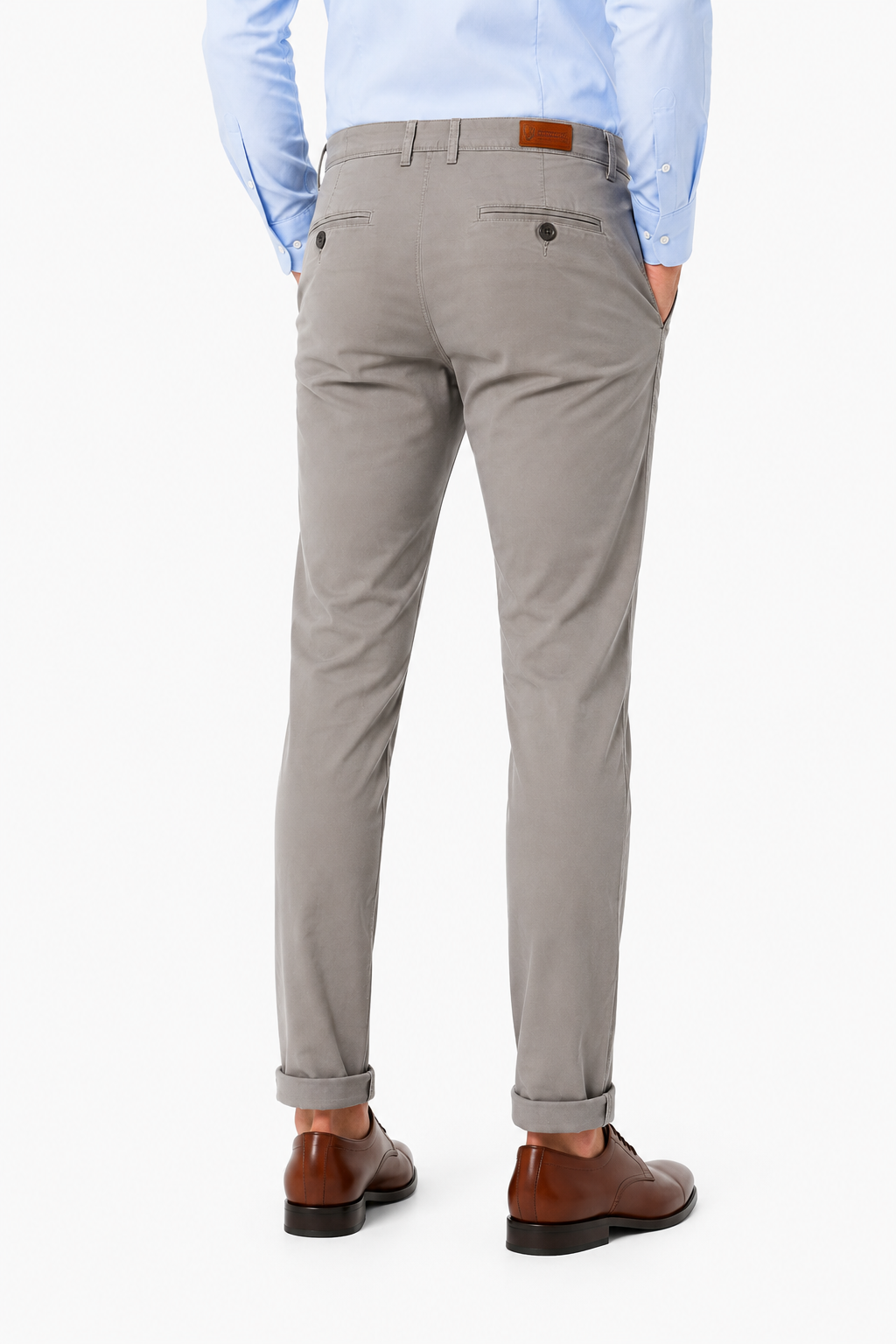 Men’s Premium Stretch Cotton Chinos – Grey
