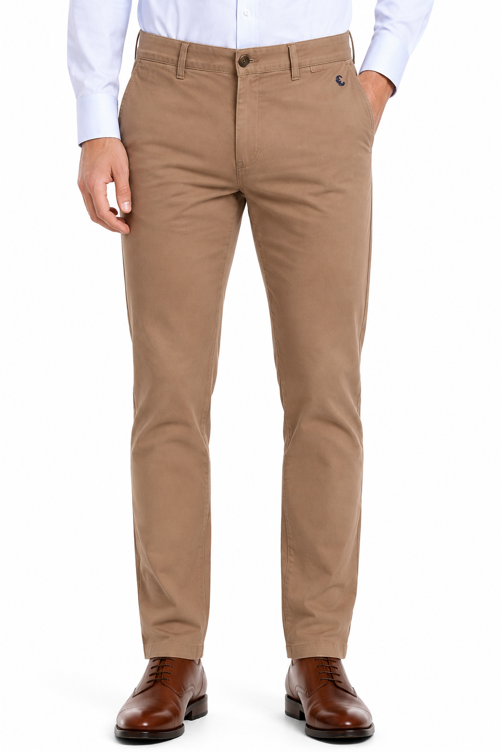 Men’s Premium Stretch Cotton Chinos – Brown