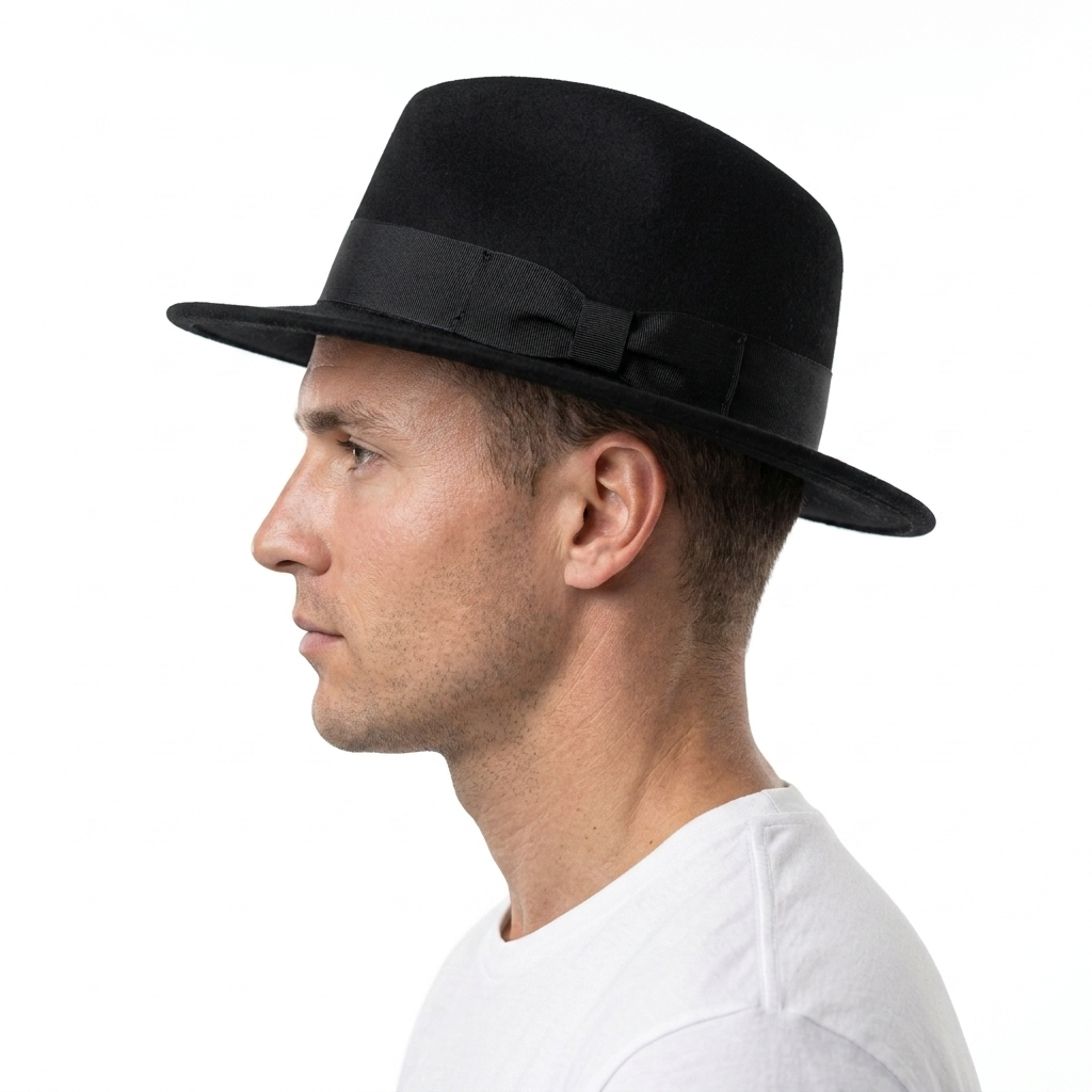 Crushable Fedora 100% Wool Wide Brim Hat