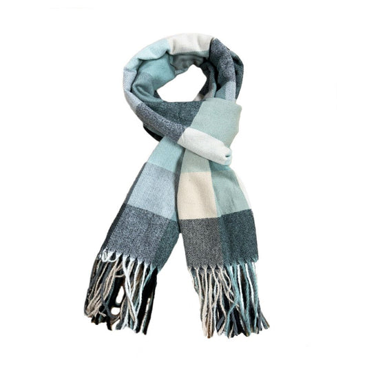 Check Tartan Scarf – Blue Multi-Colour