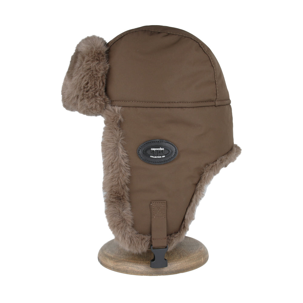 Unisex Warm Aviator Earflap Winter Trapper Hat – Brown