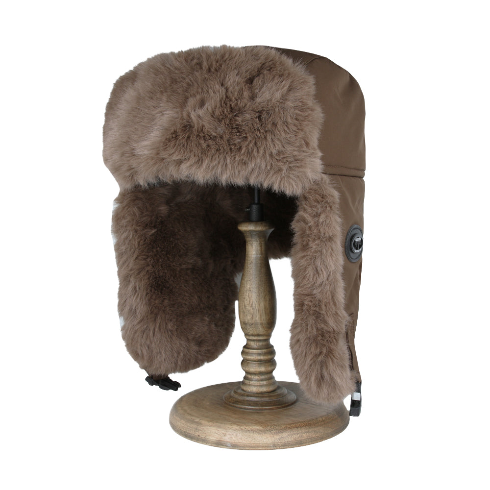 Unisex Warm Aviator Earflap Winter Trapper Hat – Brown