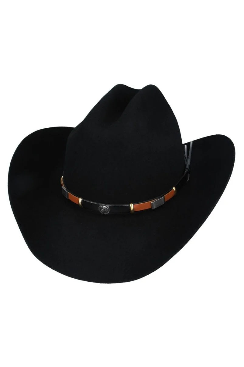 Men's Gladwin Bond Western Classic Cattleman Pure Wool Cowboy Hat – Black