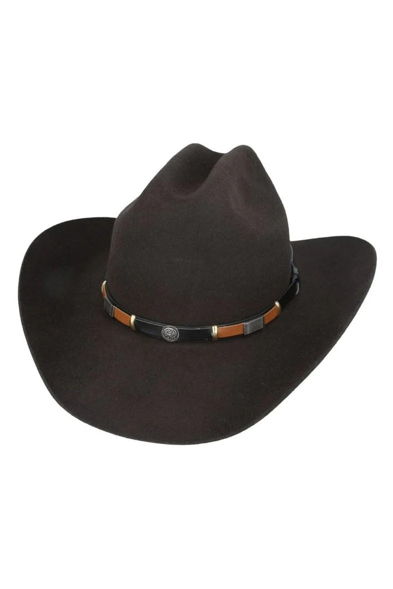 Men’s Gladwin Bond Western Classic Cattleman Pure Wool Cowboy Hat – Brown