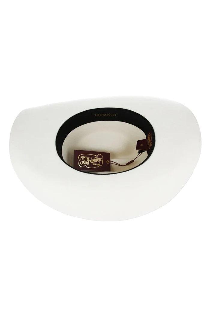 Men’s Gladwin Bond Western Classic Cattleman Pure Wool Cowboy Hat – White