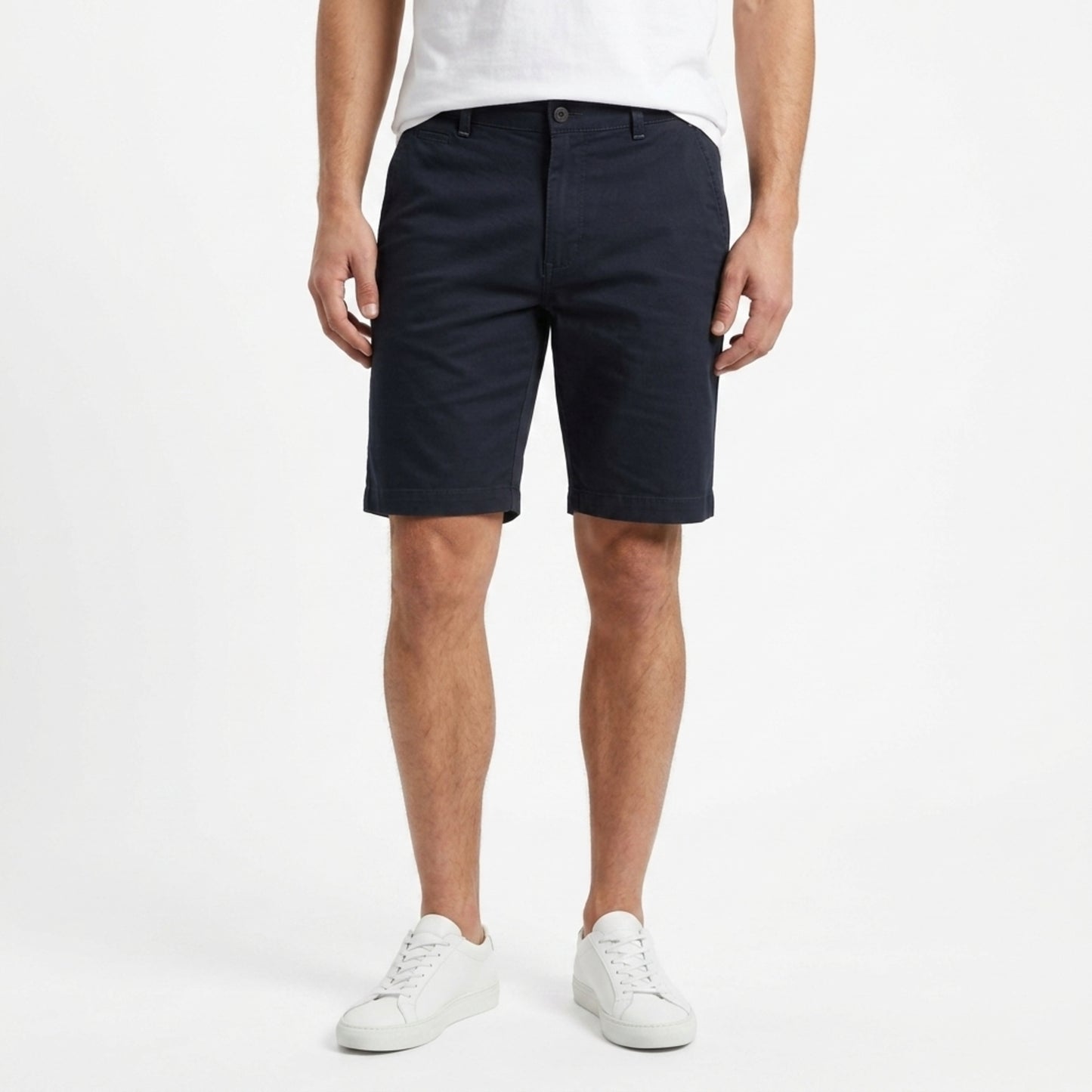 Men’s 100% Cotton Casual Shorts – Breathable, Lightweight Summer Wear with Pocket navy