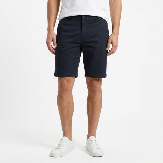 Men's 100% Cotton Casual Shorts - Navy