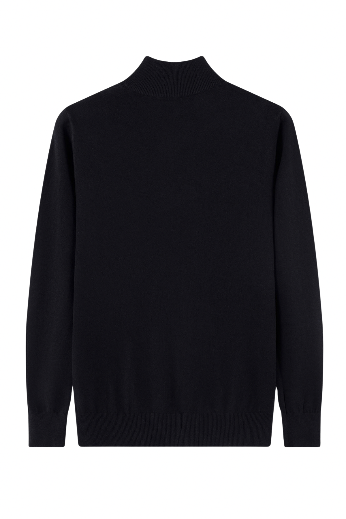 Lazy Crazy London Men's Black Quarter Zip Jumper - Black