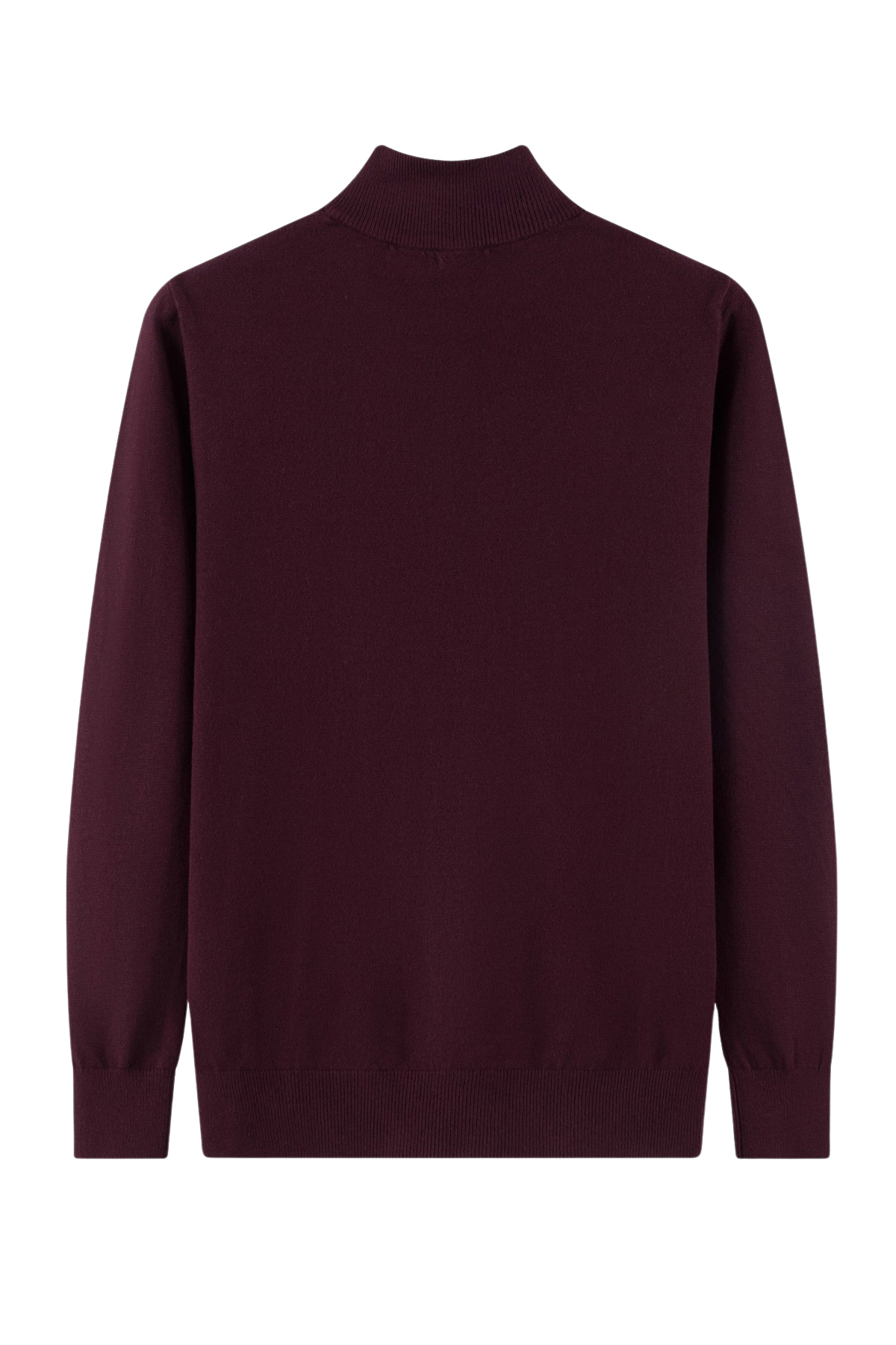 Lazy Crazy London Men's Quarter Zip Jumper - Maroon