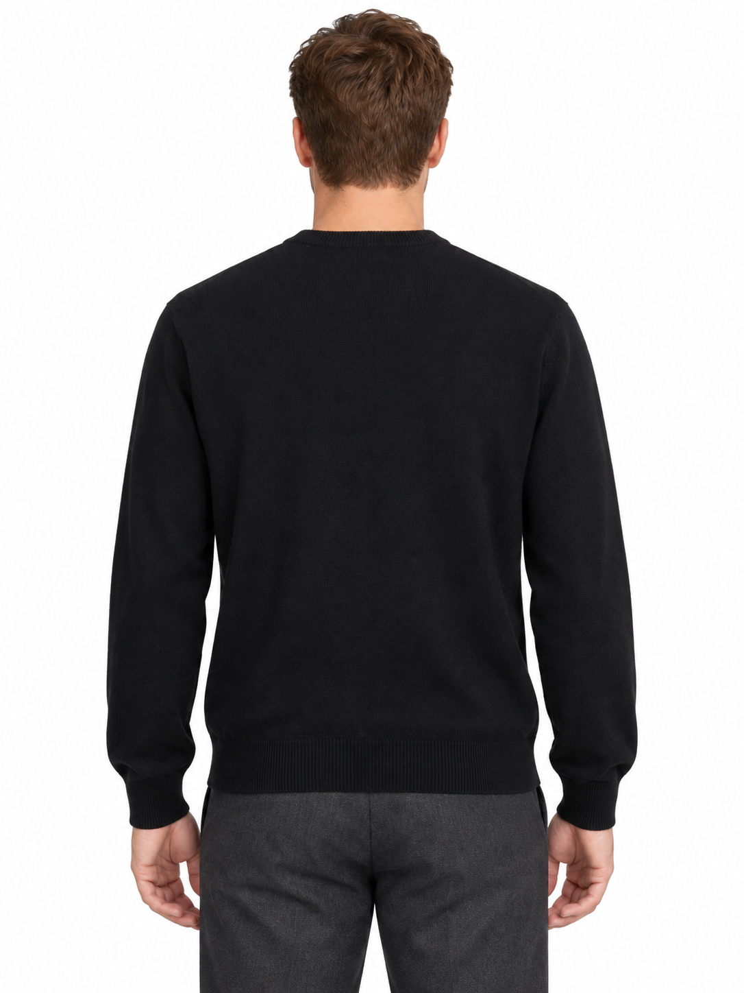 Lazy Crazy London Men's Crew Neck Jumper - Black