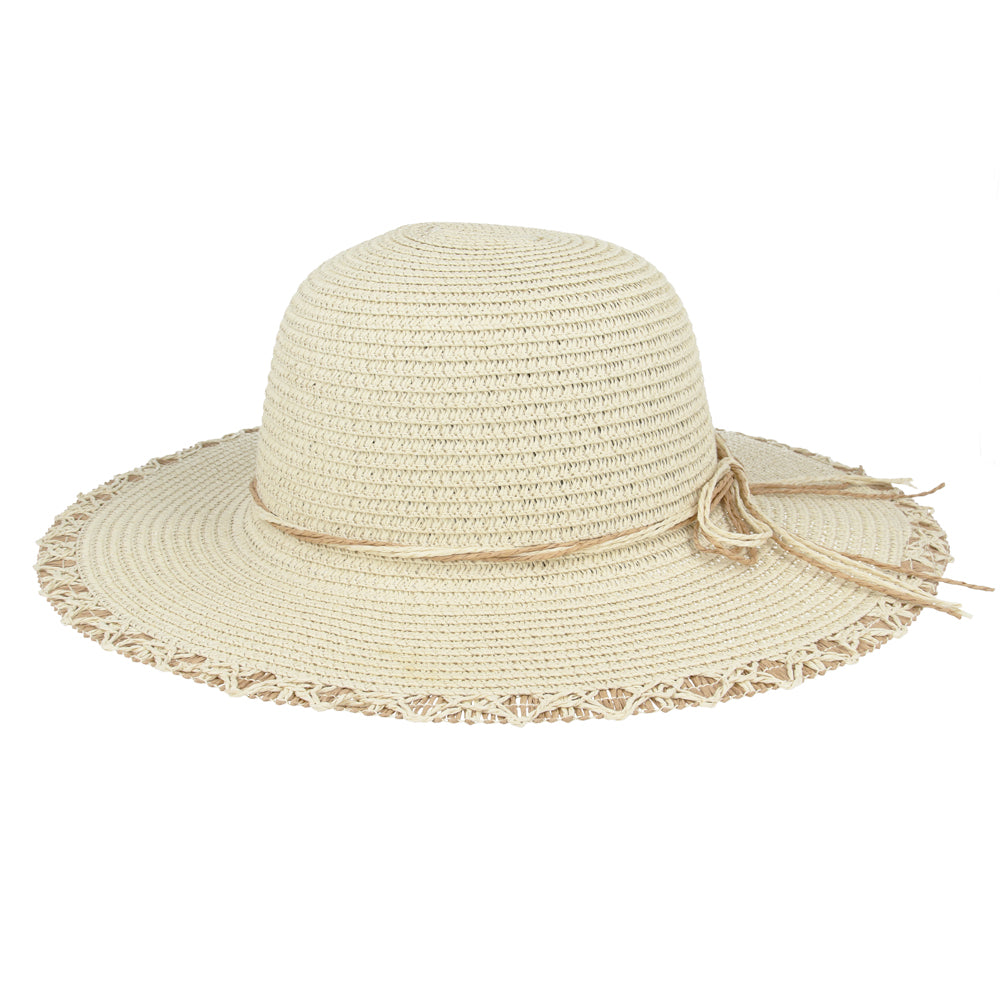Women's Wide Brim Straw Floppy Sun Hat, Elegant Style, Summer Beach & Vacation