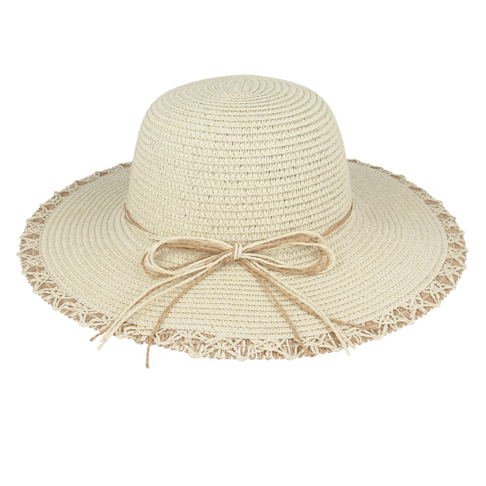 Women's Wide Brim Straw Floppy Sun Hat, Elegant Style, Summer Beach & Vacation