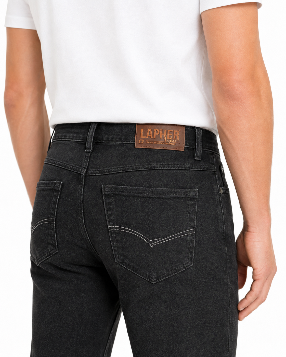 Men’s Premium Stretch Regular Fit Jeans – Black