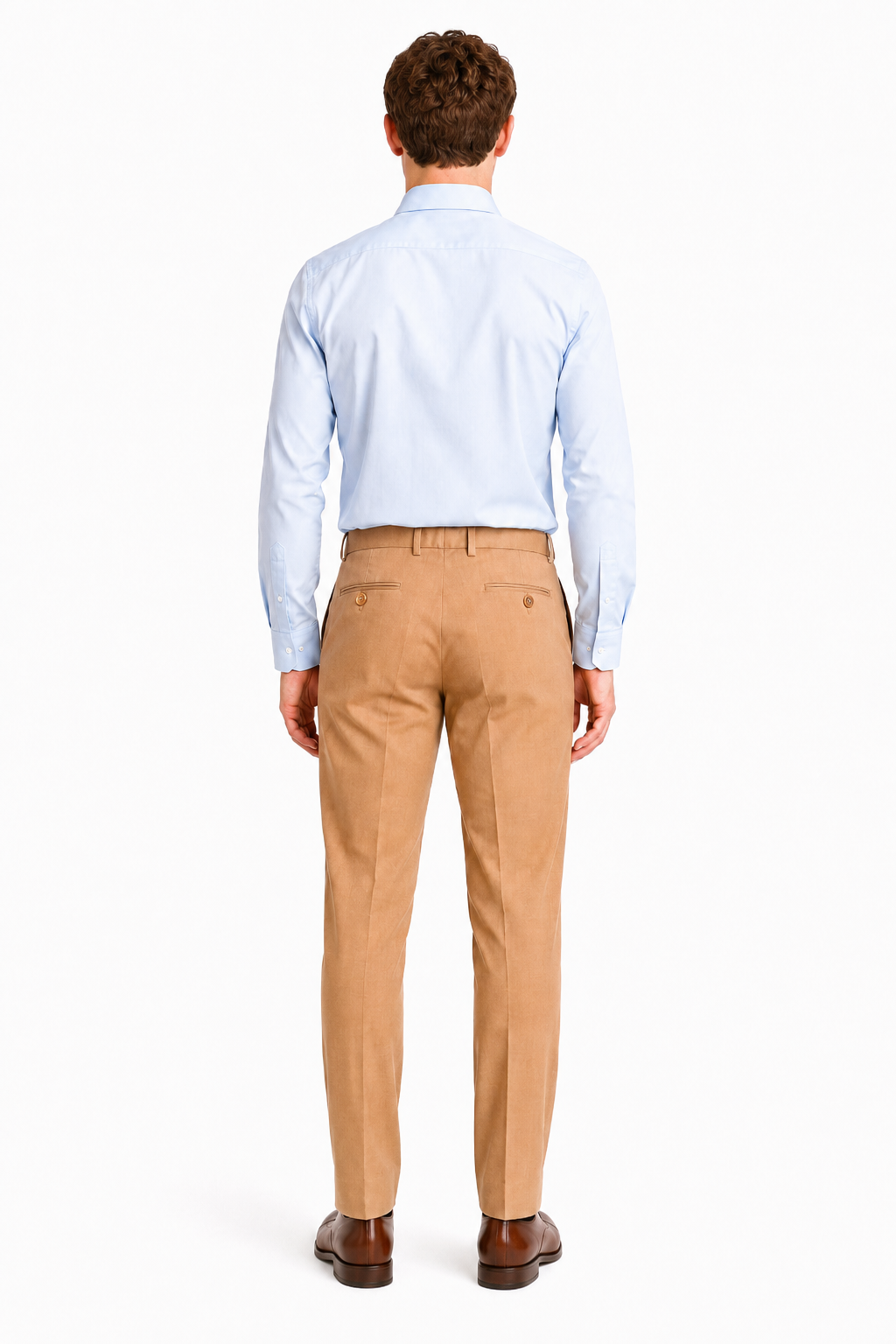 Men’s Premium Linen Office Trousers – Tan