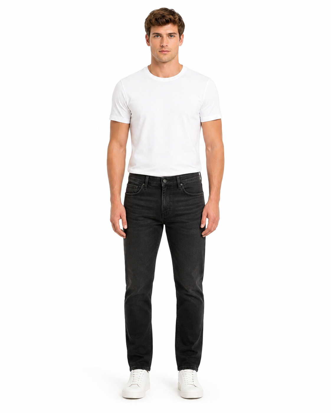 Men’s Premium Stretch Regular Fit Jeans – Black